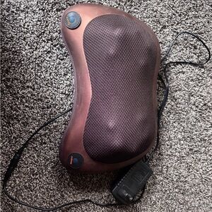 Brown and Black Massager Pillow